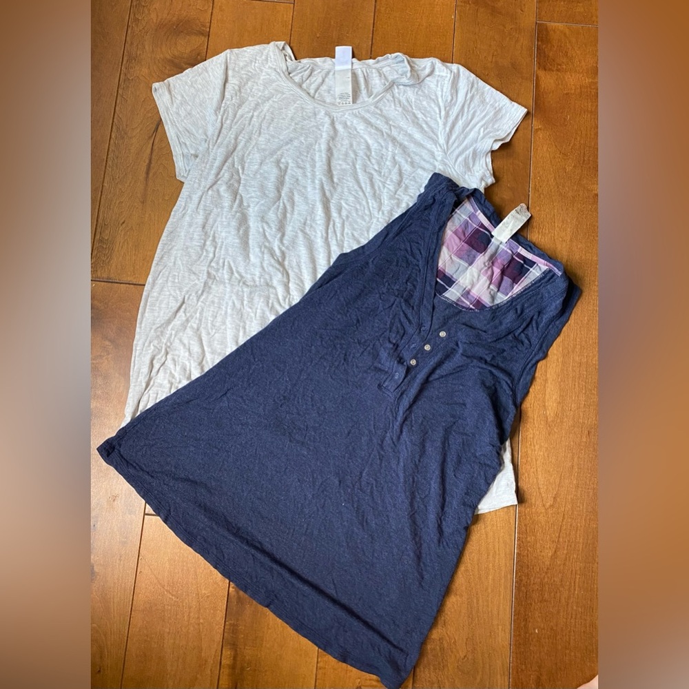 Two pyjamas breastfeeding top from Thymes